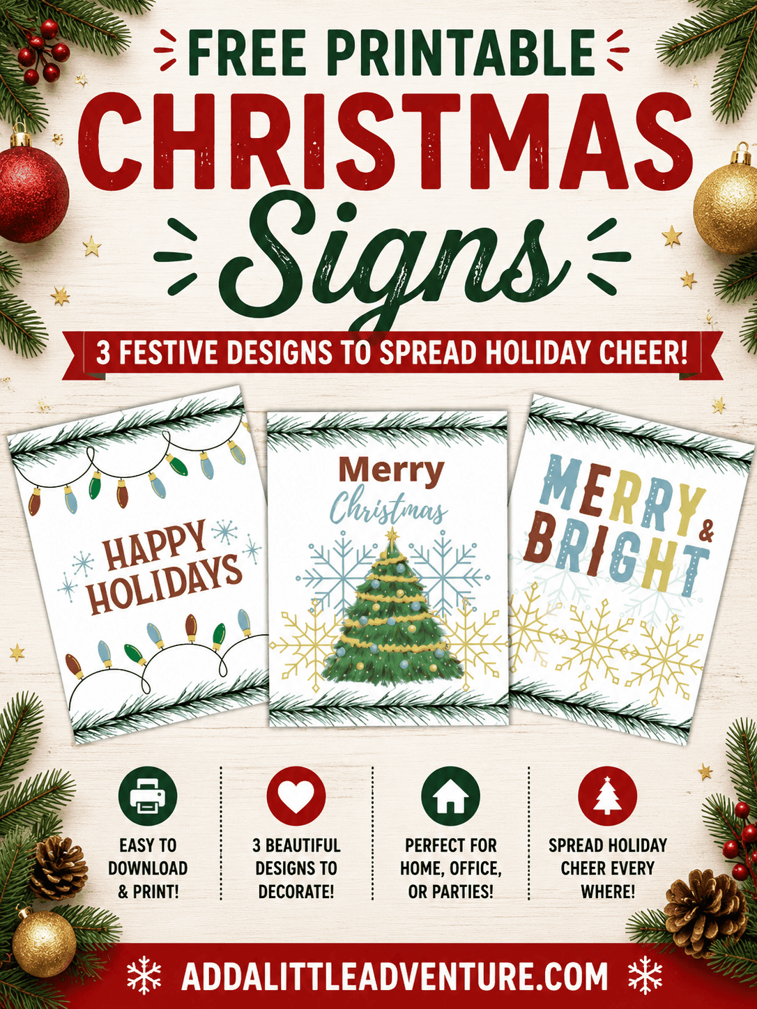 Free Printable Christmas Signs