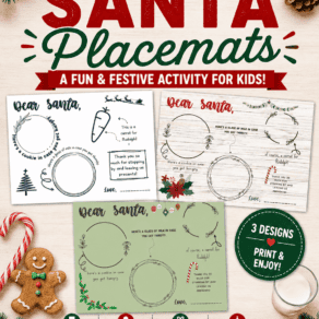 Free Printable Santa Placemats