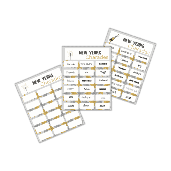 New Years Charades (Free Printables) - Add A Little Adventure