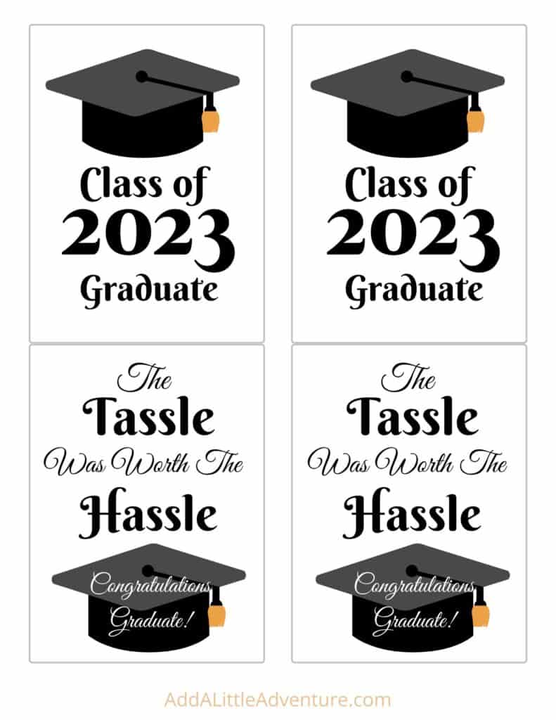 Free Printable Graduation Wine Labels 2023