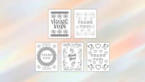 Free Printable Thank You Coloring Pages