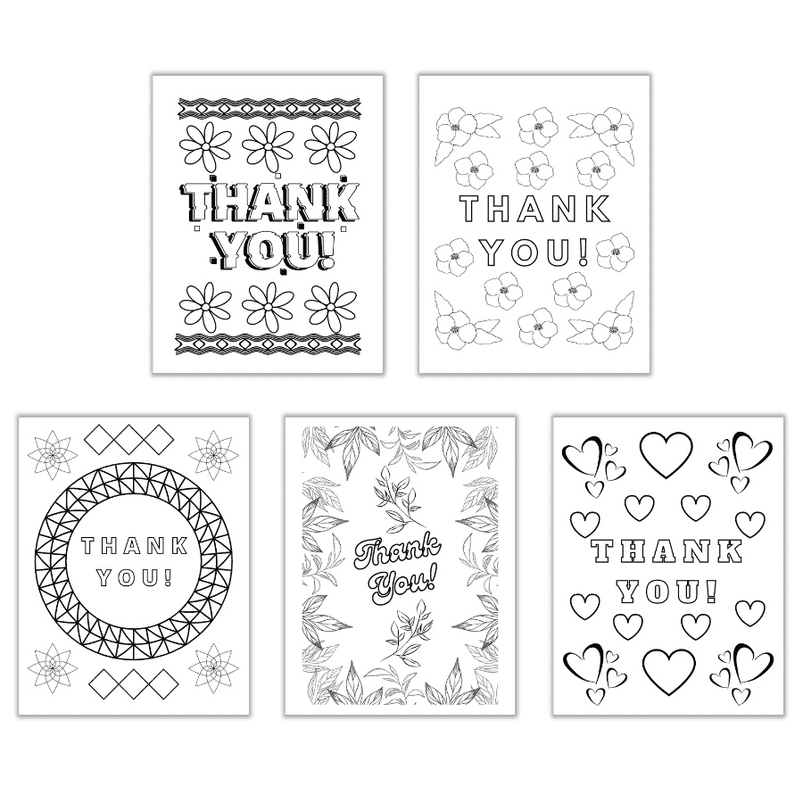 Free Thank You Coloring Pages