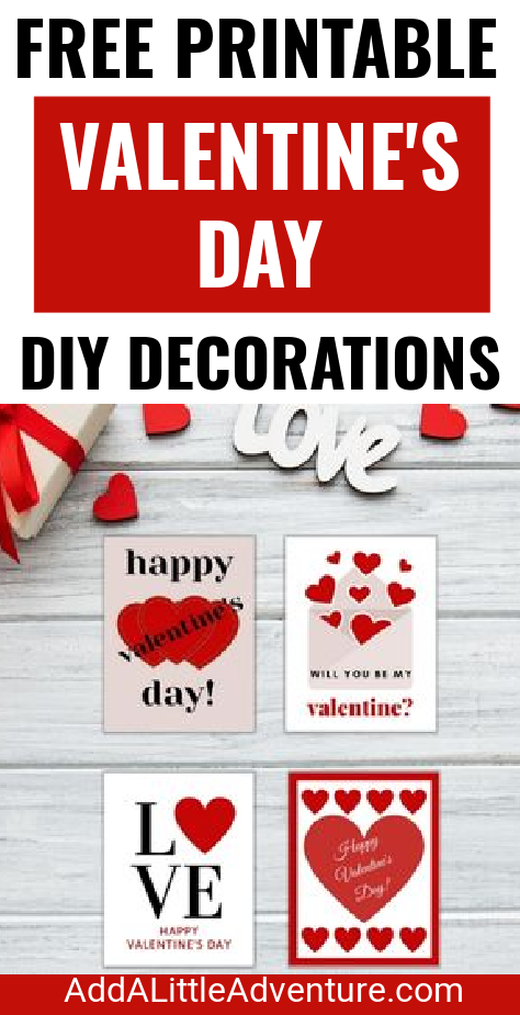 Free Printable Valentine's Day DIY Decorations