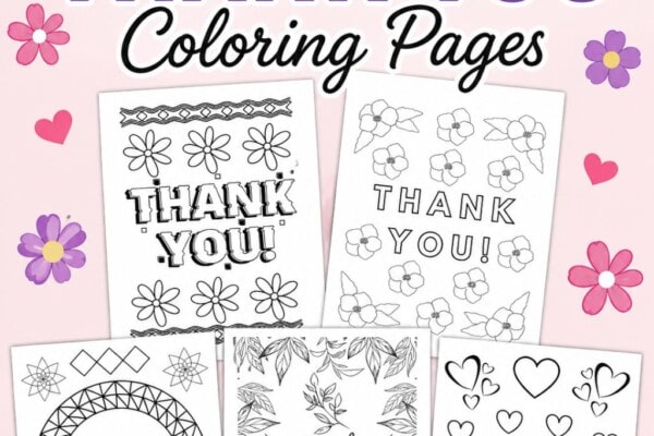 Free Printable Thank You Coloring Pages