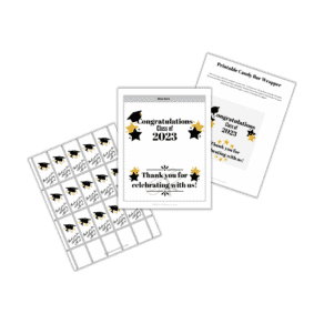 Graduation Candy Bar Wrappers - Free Printables - Add A Little Adventure