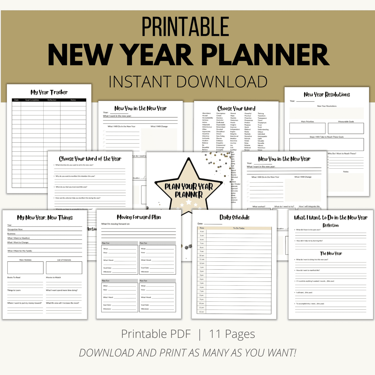 New Years Planner - Add A Little Adventure