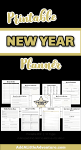 New Years Planner - Add A Little Adventure