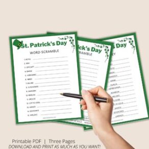 St. Patrick's Day Word Scramble