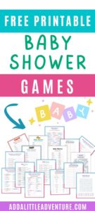 Free Printable Baby Shower Games - Add A Little Adventure