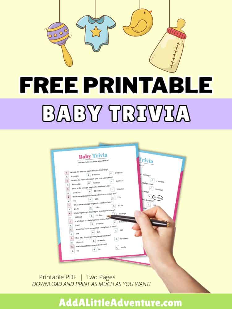 Free Printable Baby Trivia