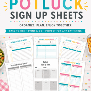 Free Printable Potluck Sign Up Sheets