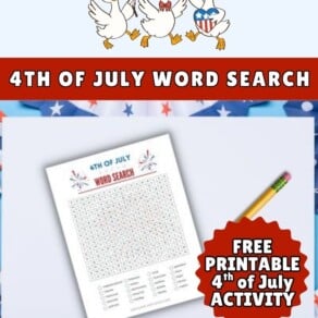4th of July Word Search