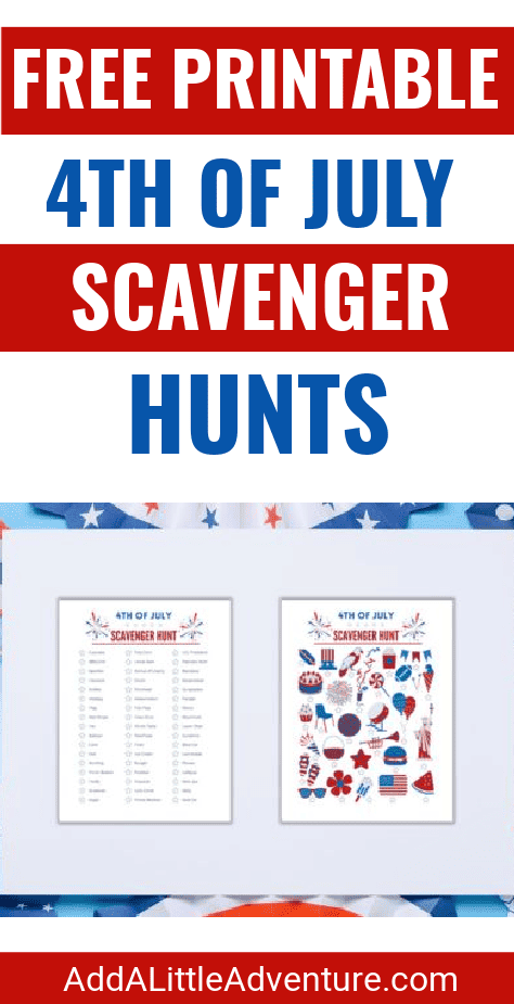Free Printable 4th of July Scavenger Hunts