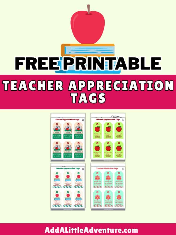 Free Printable Teacher Appreciation Tags