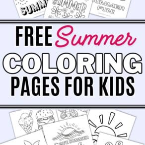 Free Summer Coloring Pages for Kids