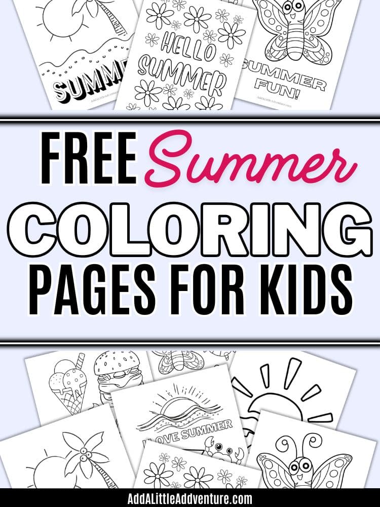 Free Summer Coloring Pages for Kids