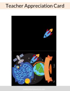 Teacher Appreciation Cards - Free Printables - Add A Little Adventure