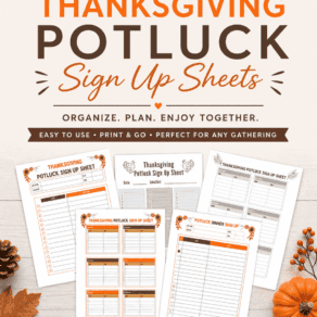 Free Printable Thanksgiving Potluck Sign Up Sheets