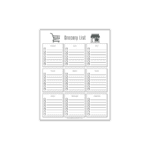 Grocery List Template - Free Printable - Add A Little Adventure