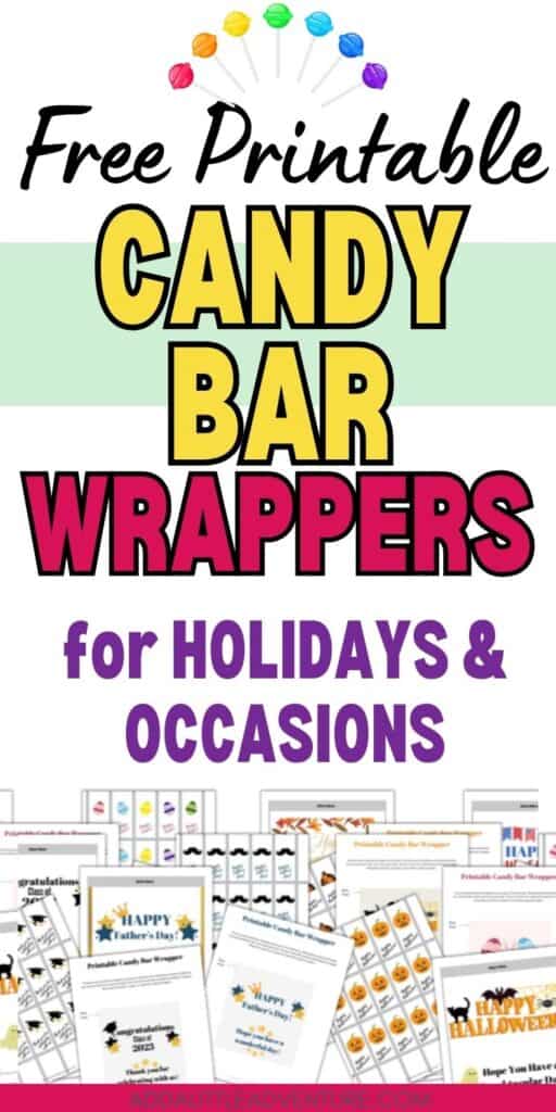 Free Printable Candy Bar Wrappers for Holidays & Occasions