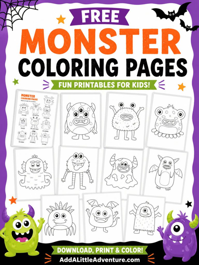 Free Monster Coloring Pages for Kids