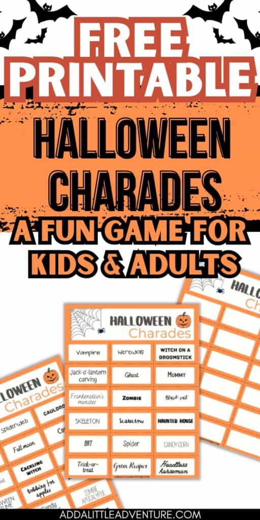 Free Printable Halloween Charades - A Fun Game for Kids & Adults