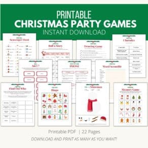 Christmas Place Cards Printables - DIY Templates