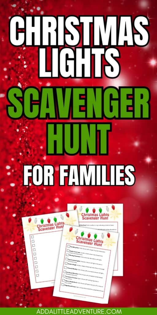 Christmas Lights Scavenger Hunt for Families