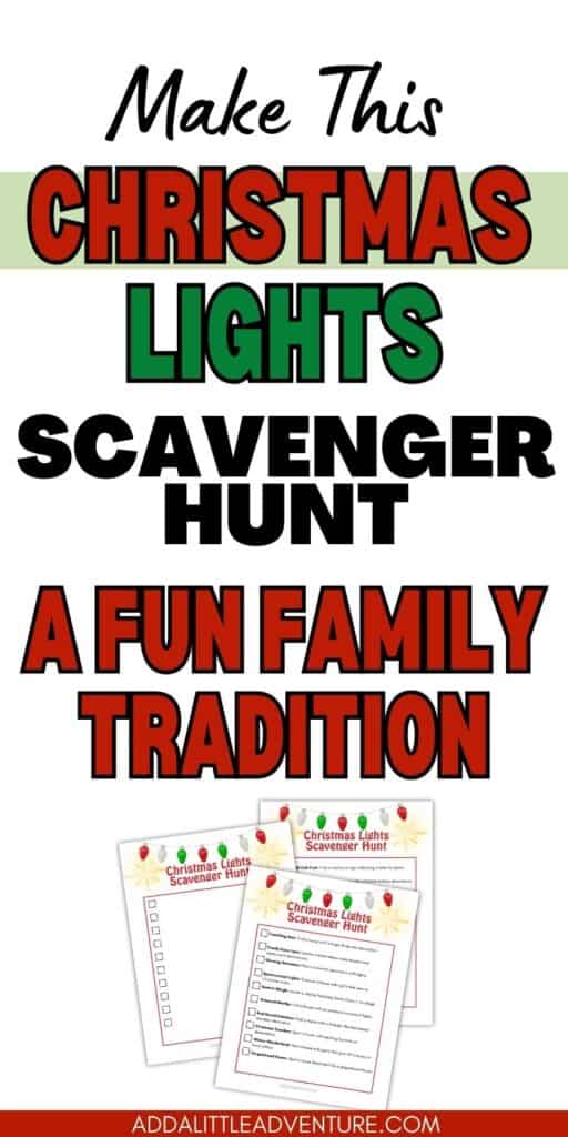 Make This Christmas Lights Scavenger Hunt a Fun Family Tradition