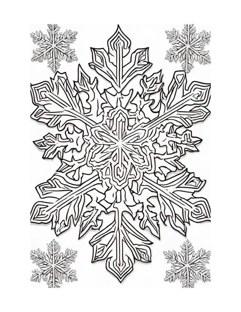 Winter Coloring Pages Adults