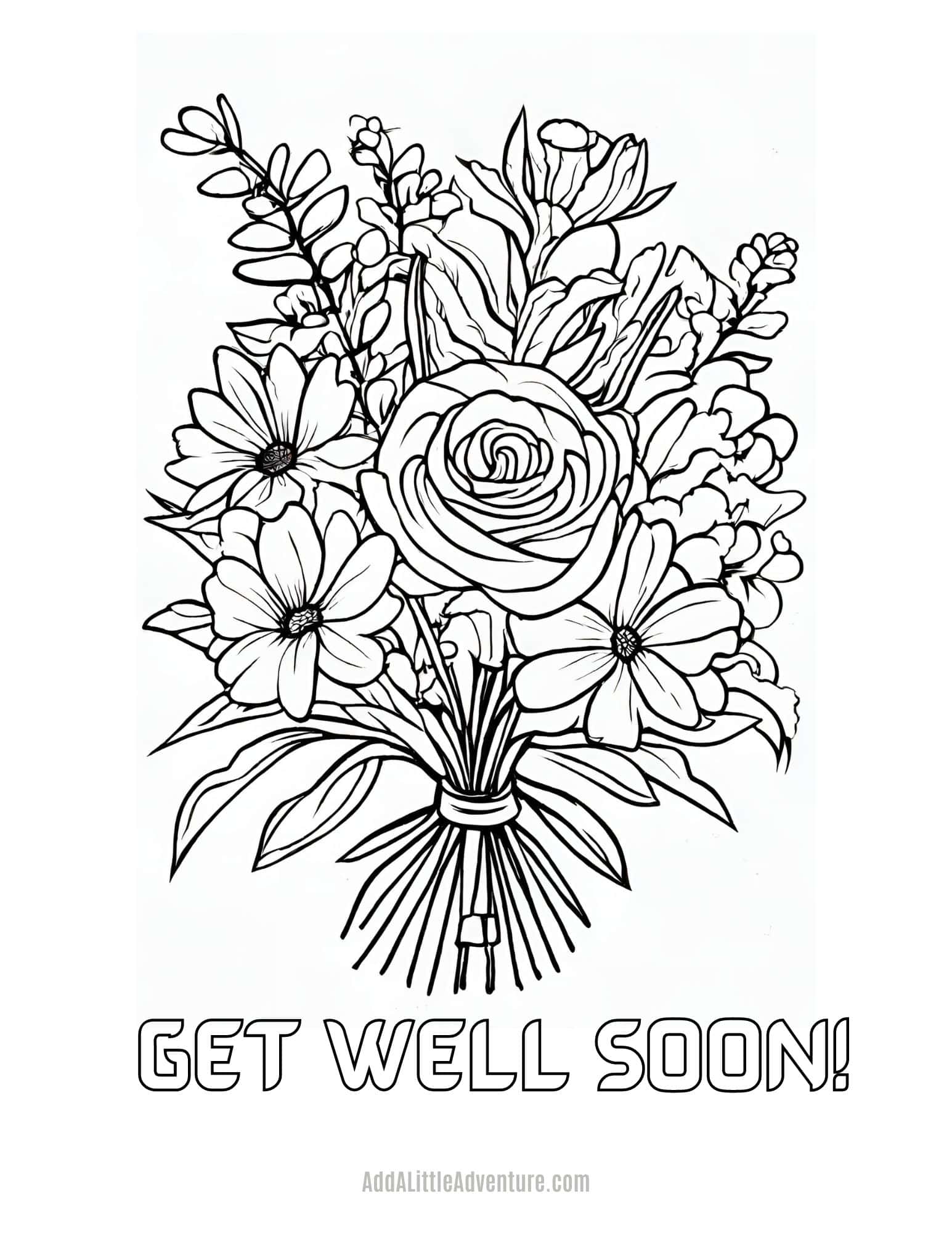 Get Well Soon Coloring Pages (Free Printables)