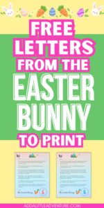 Easter Bunny Letters (Free Printables) - Add A Little Adventure