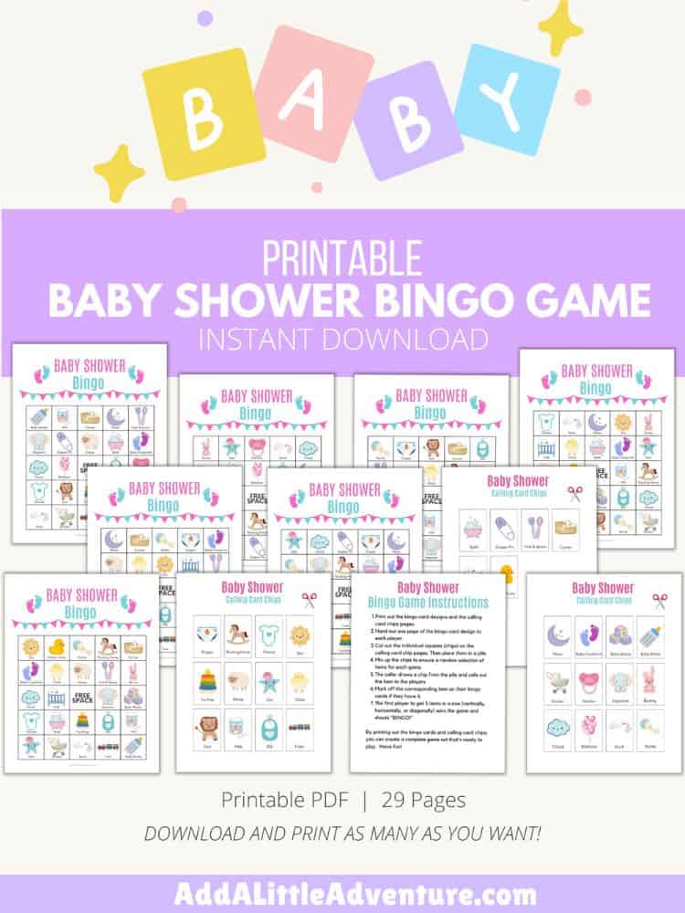 Printable Baby Shower Bingo