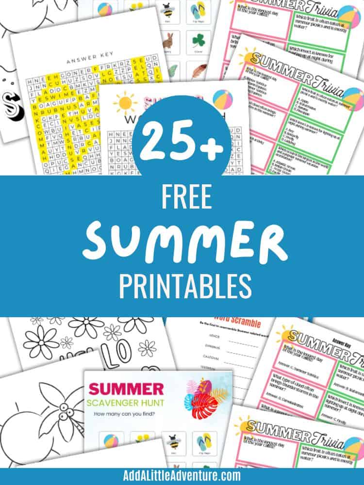 25+ Free Summer Printables