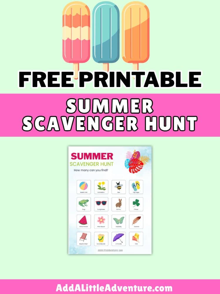 Free Printable Summer Scavenger Hunt