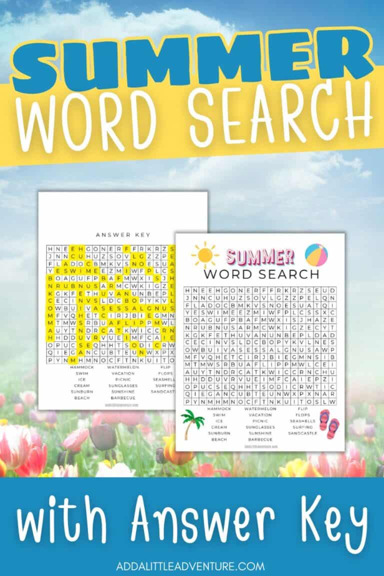 Free Printable Summer Word Search: Fun for all Ages