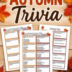 Free Printable Autumn Trivia