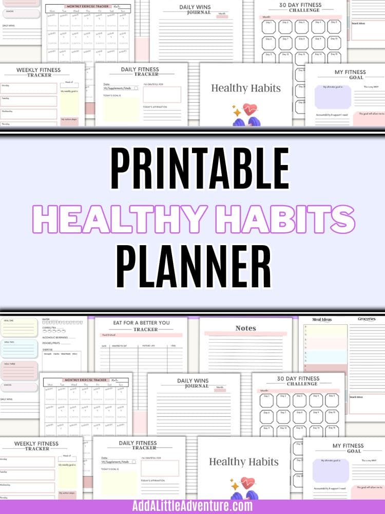 Printable Healthy Habits Planner