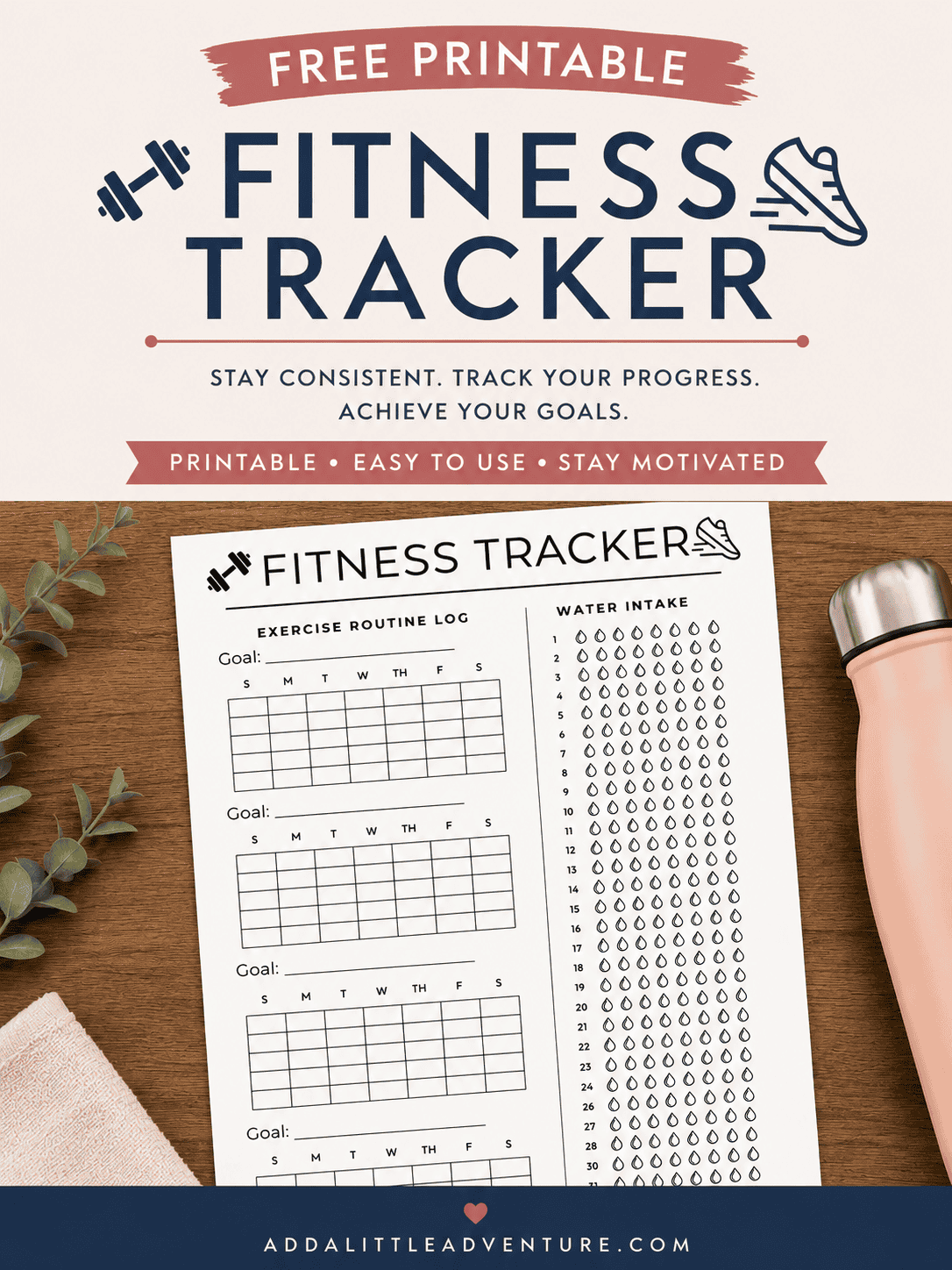Free Printable Fitness Tracker
