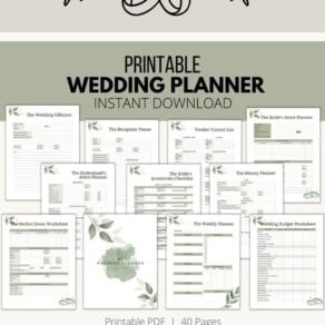 Printable Wedding Planner
