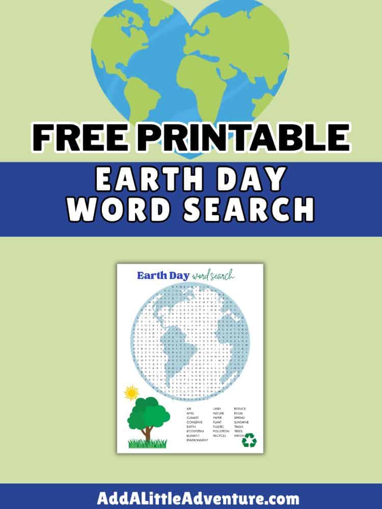 Free Printable Earth Day Word Search