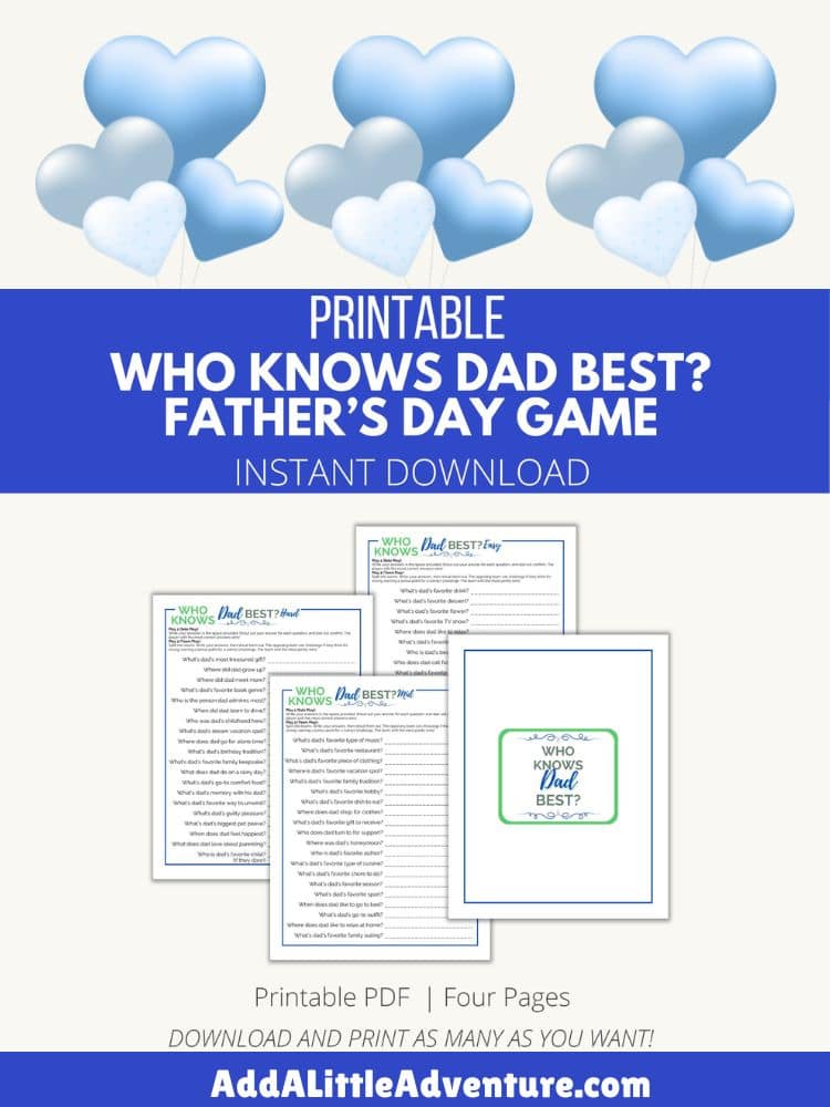 Who Knows Dad Best? Father's Day Game
