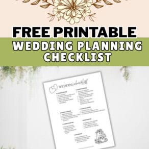 Free Printable Wedding Checklist