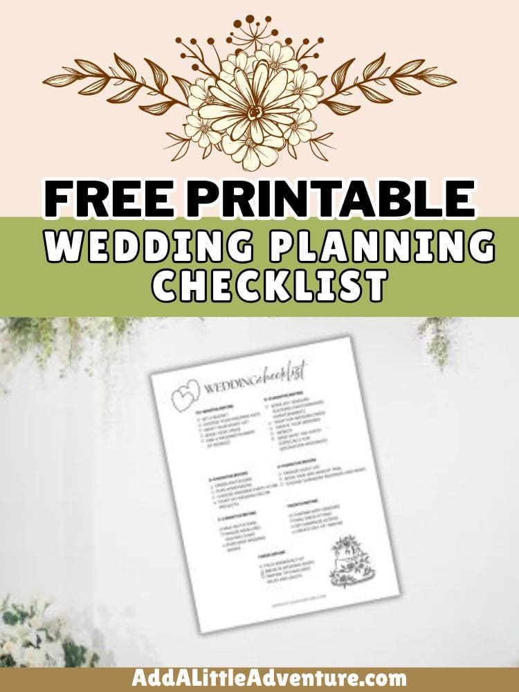 Free Printable Wedding Checklist