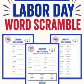 Free Printable Labor Day Word Scramble