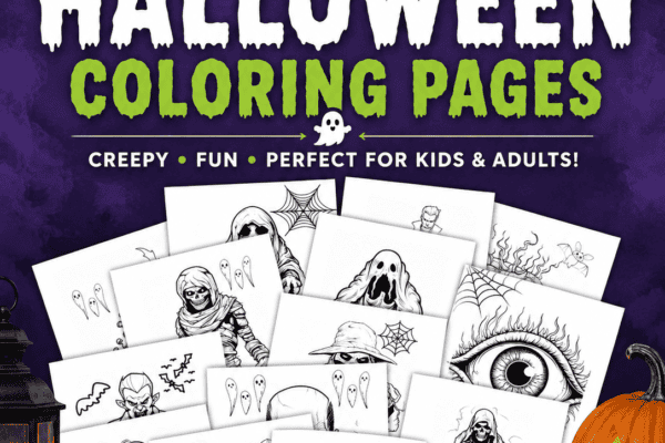 Free Printable Spooky Halloween Coloring Pages