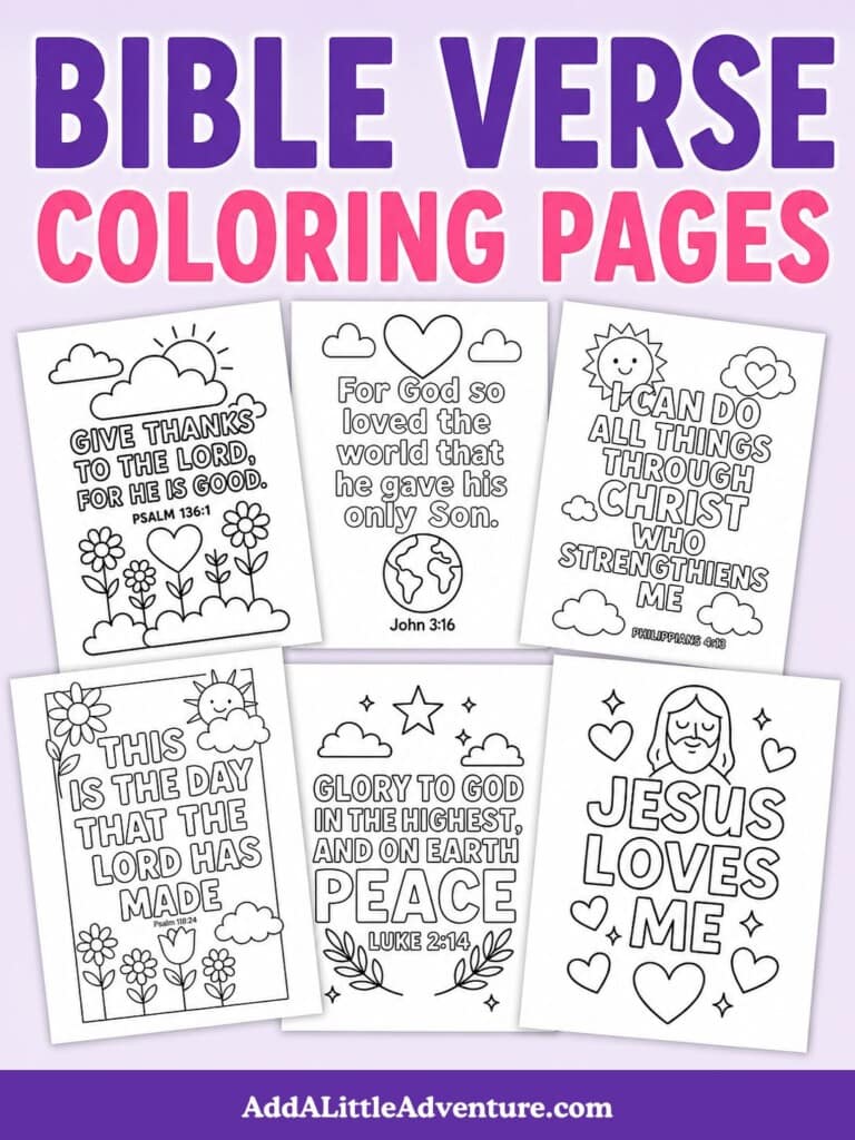 Free printable bible verse coloring pages