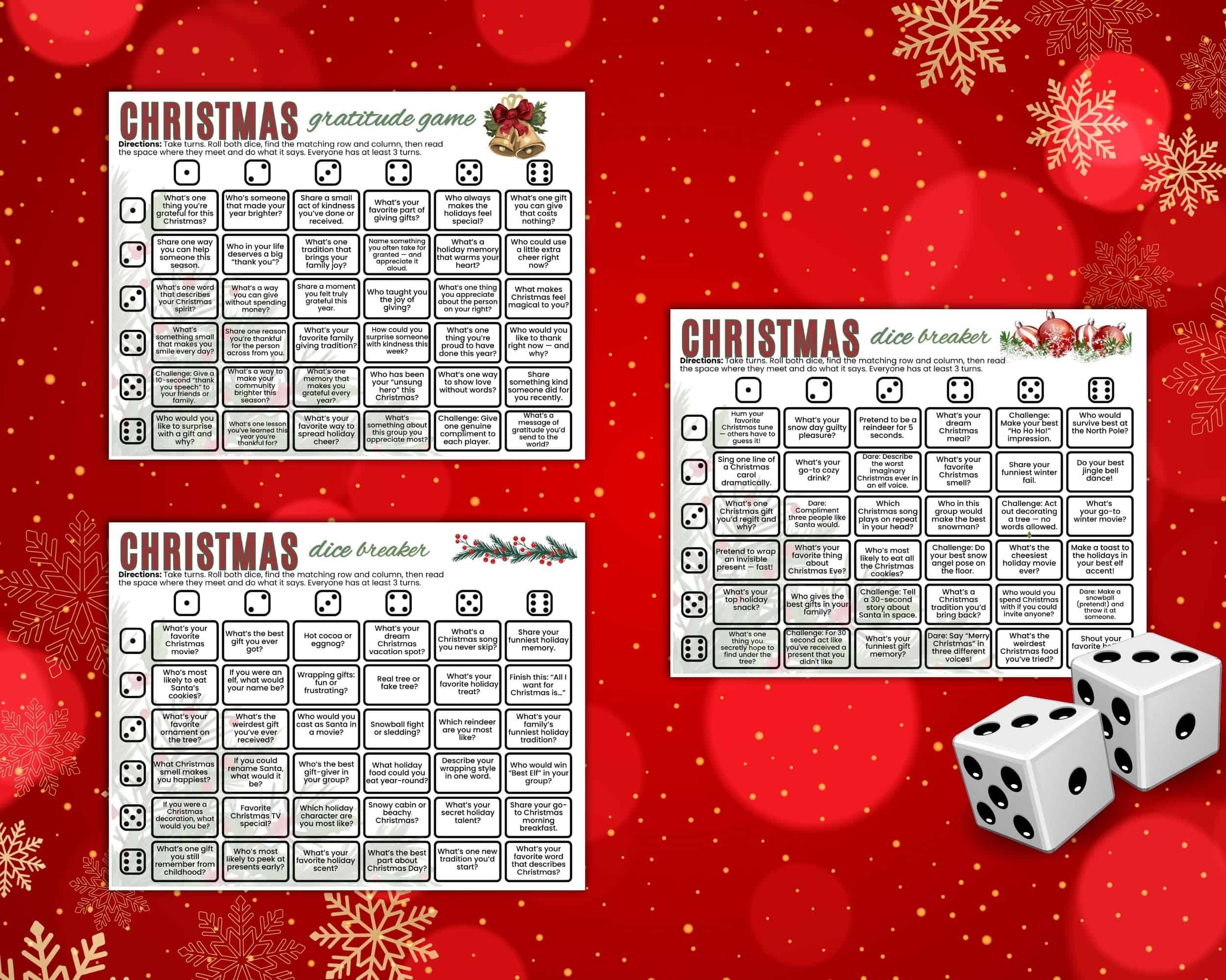 Christmas Dice Games