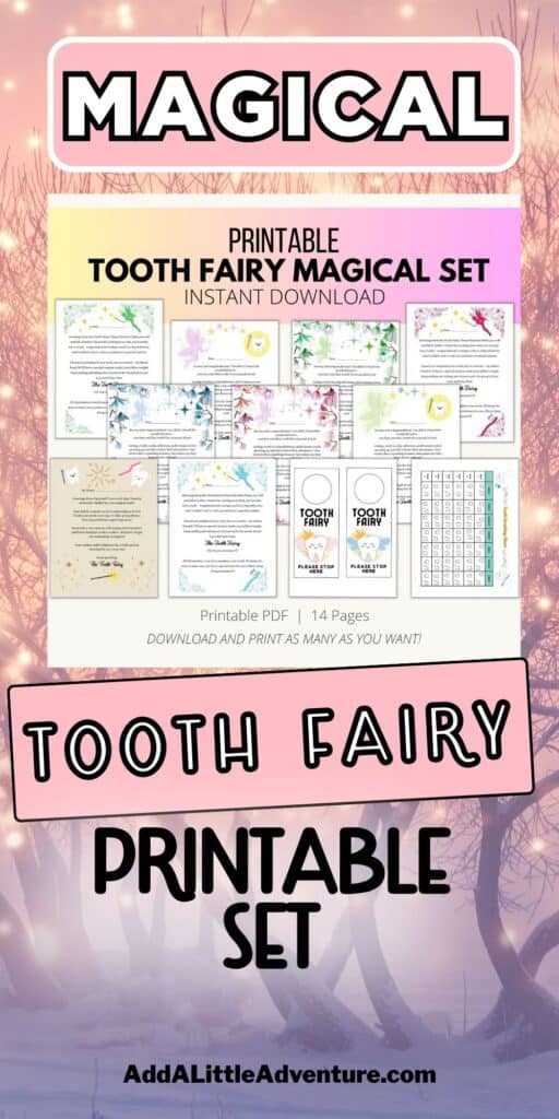 Magical Tooth Fairy Printable Set