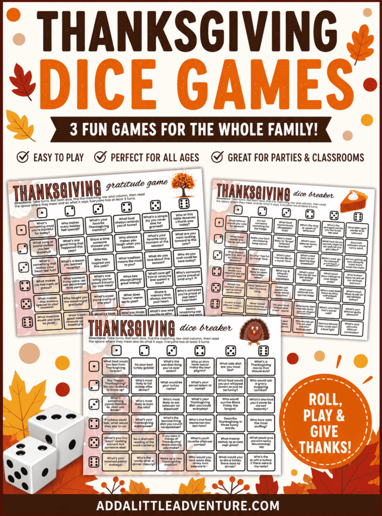 Thanksgiving Dice Games